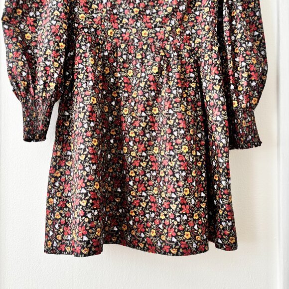 Tuckernuck Hyacinth House Black Multi Floral Square Neck Spencer Dress - Picture 7 of 9